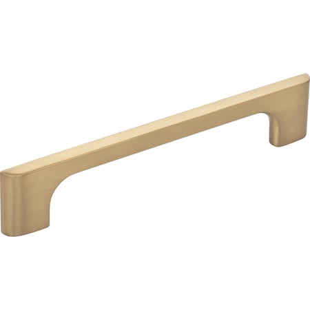 Jeffrey Alexander 128 mm Center-to-Center Satin Bronze Asymmetrical Leyton Cabinet Pull 286-128SBZ